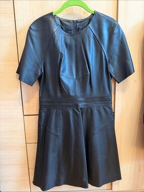 Kendall + Kylie Black Leather Dress